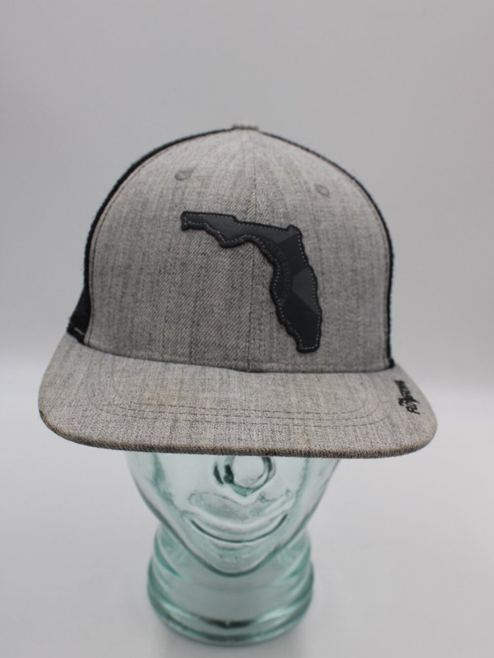 Flo Grown Trucker Hat Cap Florida State Logo Snapback Mesh OS Adjustable Gray